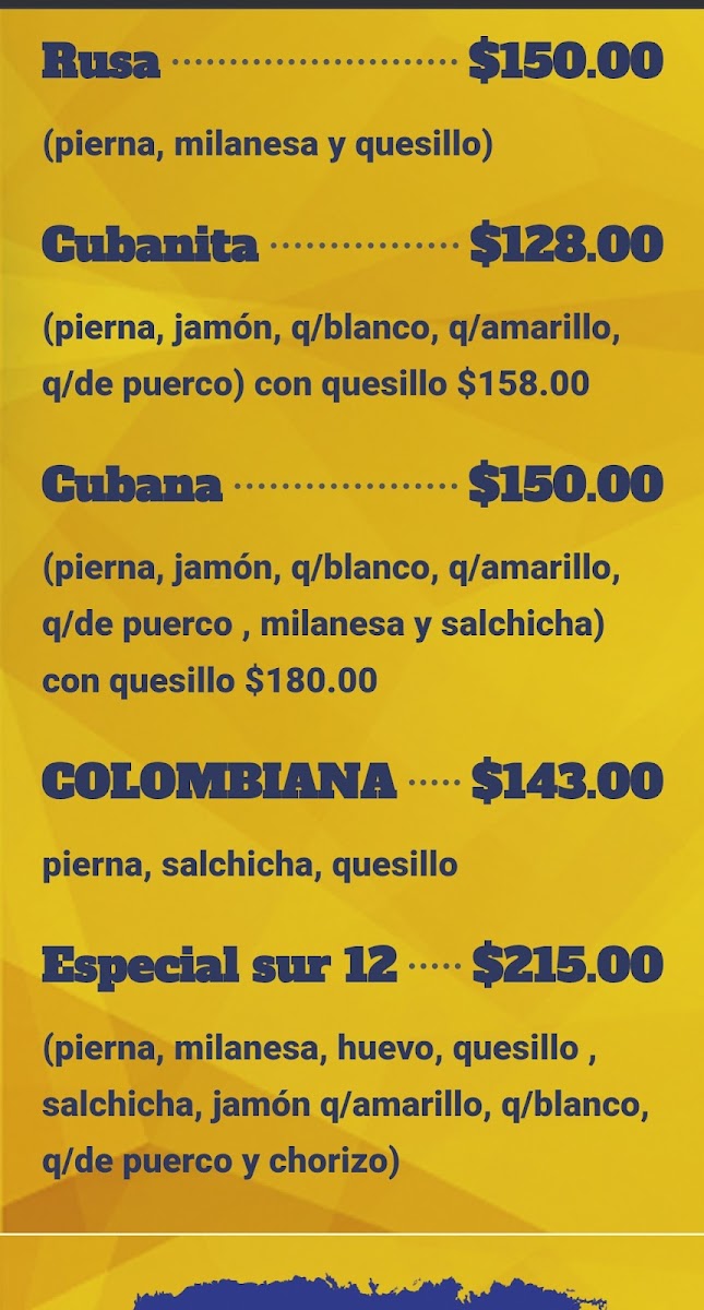 Tortas Gigantes Sur 12 Suc. Neza Menu - Image 3